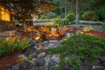 Water Feature in Front of House