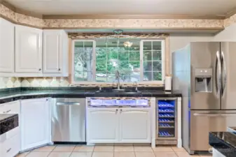 Stainless Steal Appliances and Wine Cooler