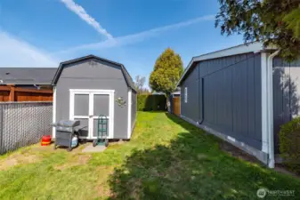 1 of 2 private storage sheds