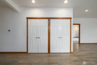 Additional storage off of kitchen