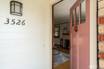 Solid wood entry door