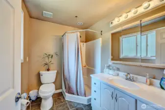Bathroom off of the primary bedroom