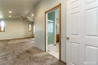 Primary on lower w/full bathroom & walk in shower