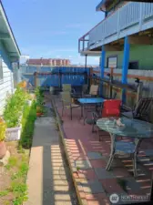 Enclosed private patio and garden area