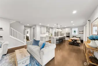 Open concept for entertaining