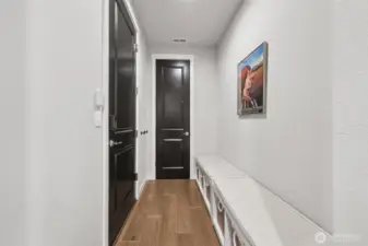 Mud room area off of garage