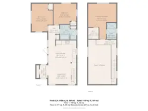 519 20th Ave:Floor plan for DADU