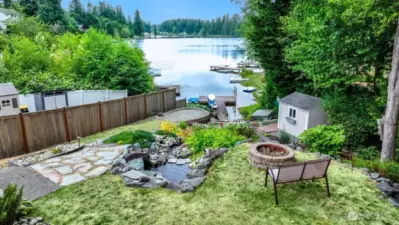 Beautiful Lake Martha!  Private dock and fantastic landscaped back yard.