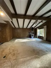 Living room from entry, all new carpet