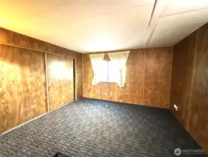 Primary bedroom has extra large closet