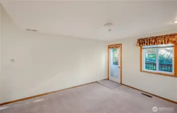 2nd living area with door to back deck