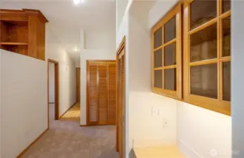 Hallway / built in deck