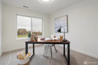 Bedroom 1 on 2nd level - currently designed as an office area.