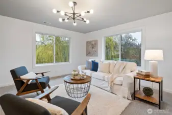 This could be Bedroom 4 on the 2nd level, but it makes a great Family/Rec Room as well.