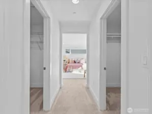 Two separate walk-in closets!