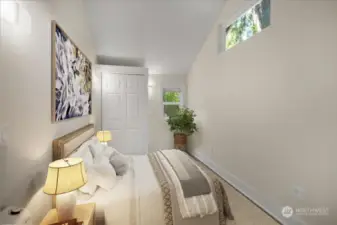 Virtually Staged Second Bedroom