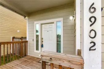 Front door & deck