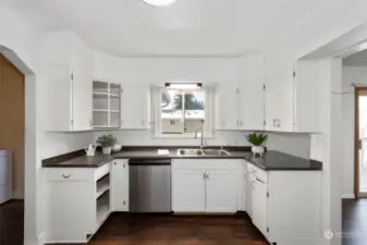 Kitchen view from Living Room