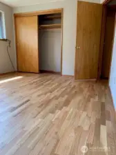 Primary bedroom with double closet