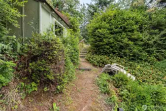 Storage shed.
