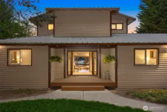 Front entrance to the home