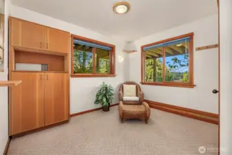 Downstairs room.