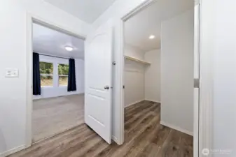 Fantastic flooring and walk-in closet