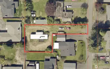 This photo shows the approximate property lines