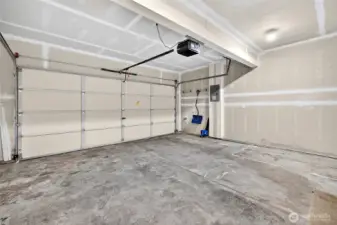 Spacious 2 car attached garage