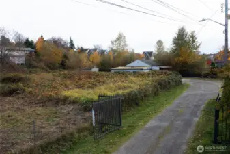 View from access road