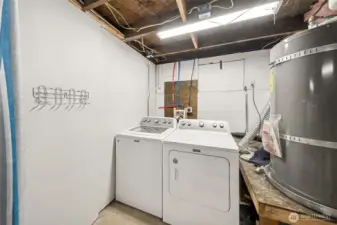 wash and dryer included