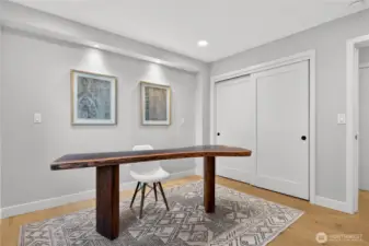 Office space or bed room with ocean views