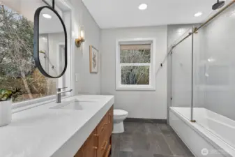 Heated floors in bathrooms