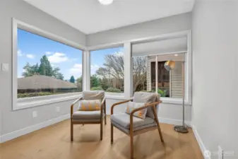 Downstairs bedroom sitting area