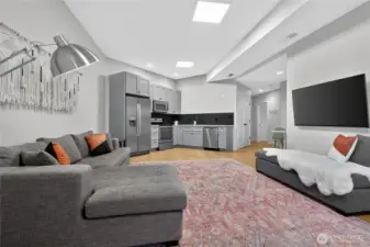 Fully contained with kitchen and laundry