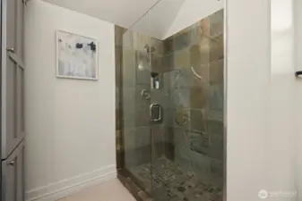 Primary bathroom with heated floors