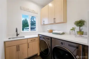 Spacious utility room