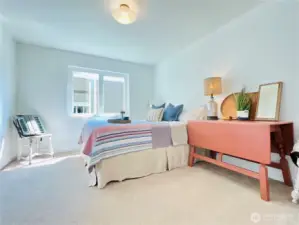 The larger bedroom with south facing light.