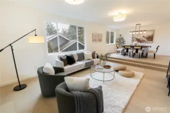 Beautiful new hardwood floors on main level.