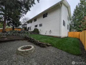 Private and fenced yard.