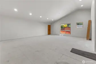 Unfinished room 616sf on 2nd floor above garages