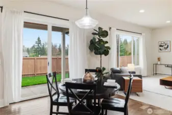 Backyard access off kitchen