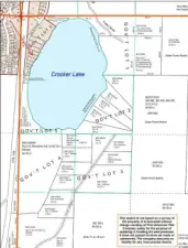 Crocker Lake Platt Map, Arrow is Lot 6