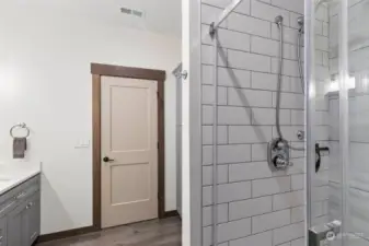 Custom tile shower in primary bath