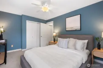 Ceiling fans in all bedrooms