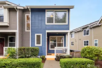 Inviting porch entry