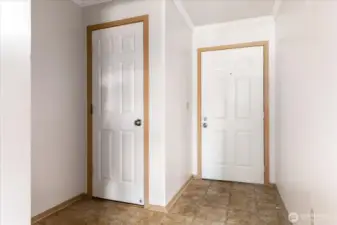 Entry & door to garage