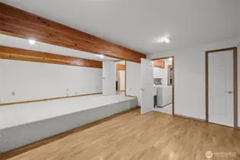 Bonus/media room/office over the garage. Expansive storage closet.