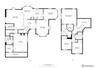 Matterport estimated floorplan.