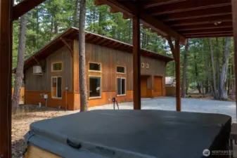 View of main house from guest house/office